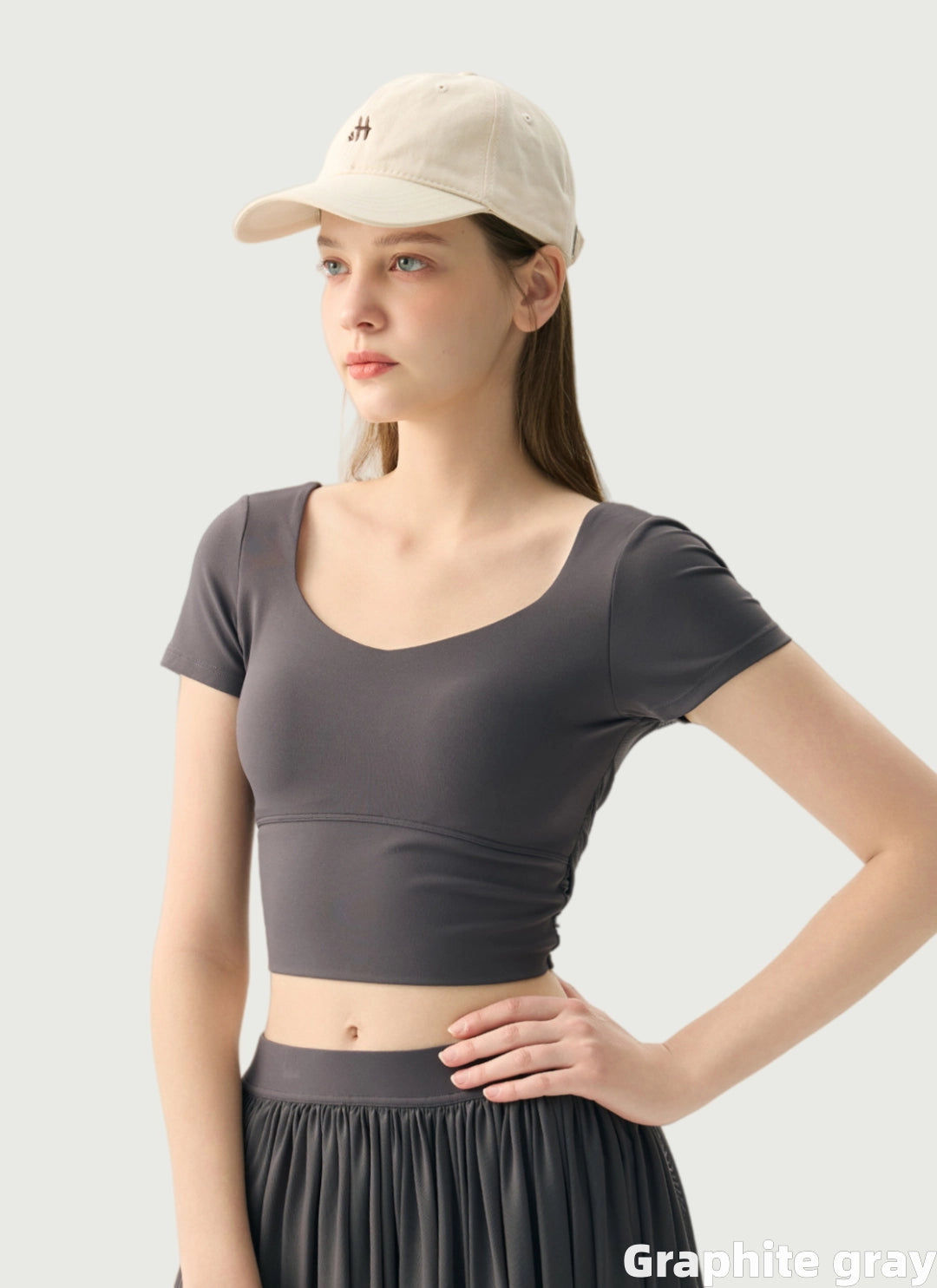 LuneFlow TCX42002 – Hauts de yoga sans couture en gros pour femmes – T-shirts de sport à manches longues respirants effet seconde peau pour le fitness et la course à pied