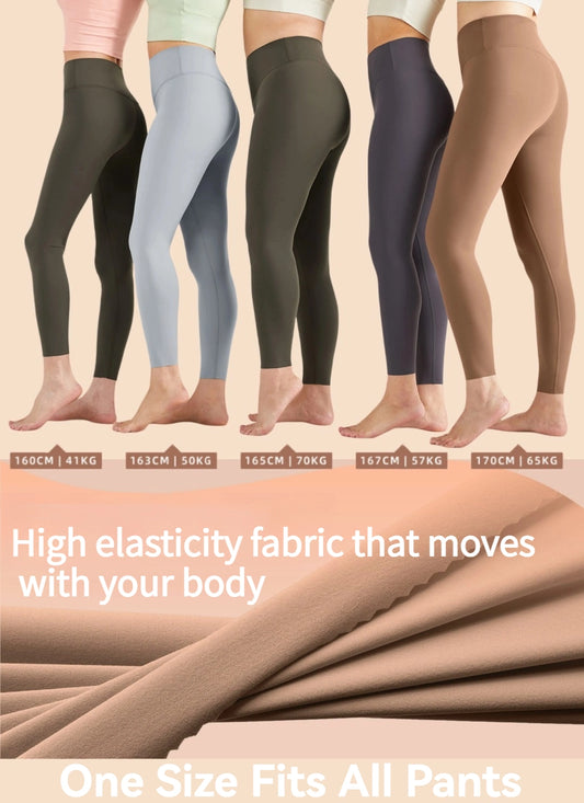 No-Size High-Rise Gym Leggings for All Body Types TCK1507
