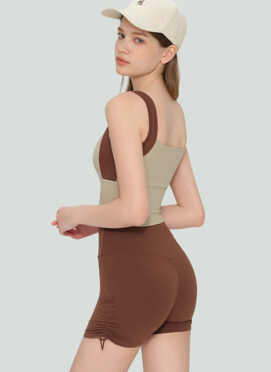 NULS Fixed Cup Color-Block Yoga Tank TWX53005