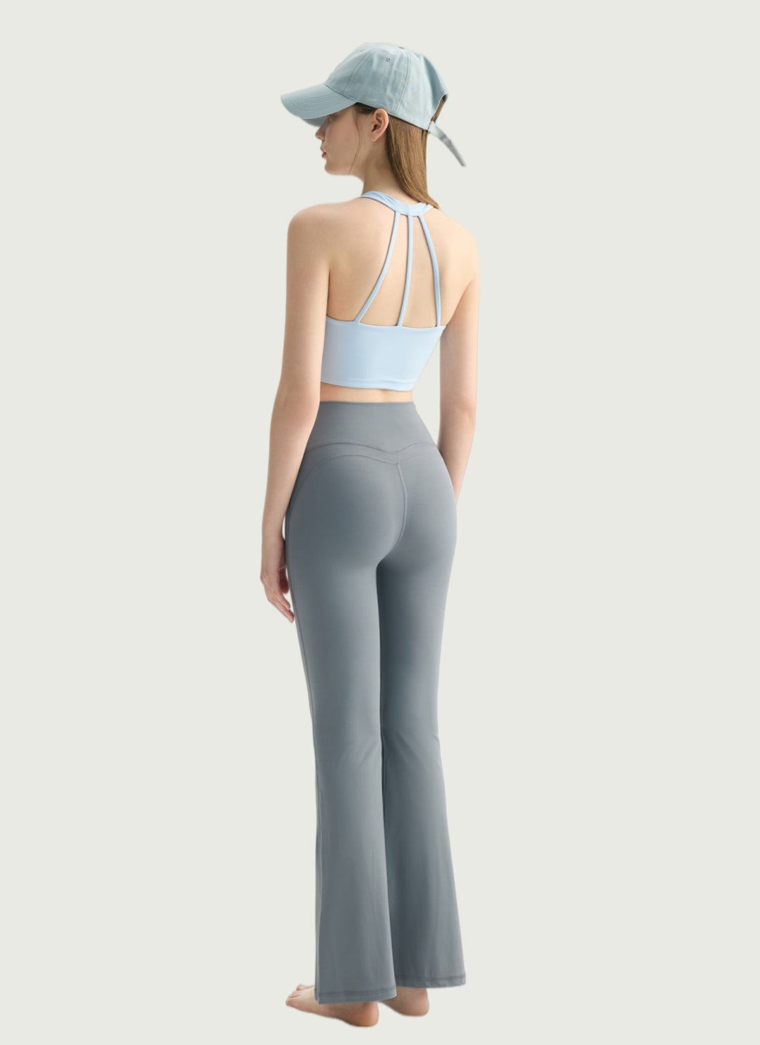 LuneFlow TCX42002 – Hauts de yoga sans couture en gros pour femmes – T-shirts de sport à manches longues respirants effet seconde peau pour le fitness et la course à pied