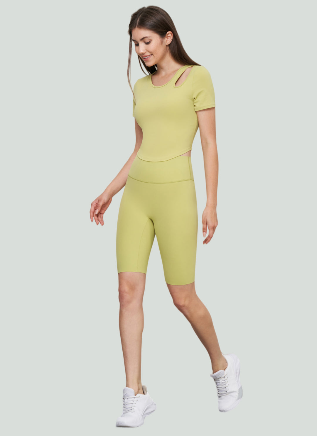 LuneFlow TCX42002 – Hauts de yoga sans couture en gros pour femmes – T-shirts de sport à manches longues respirants effet seconde peau pour le fitness et la course à pied