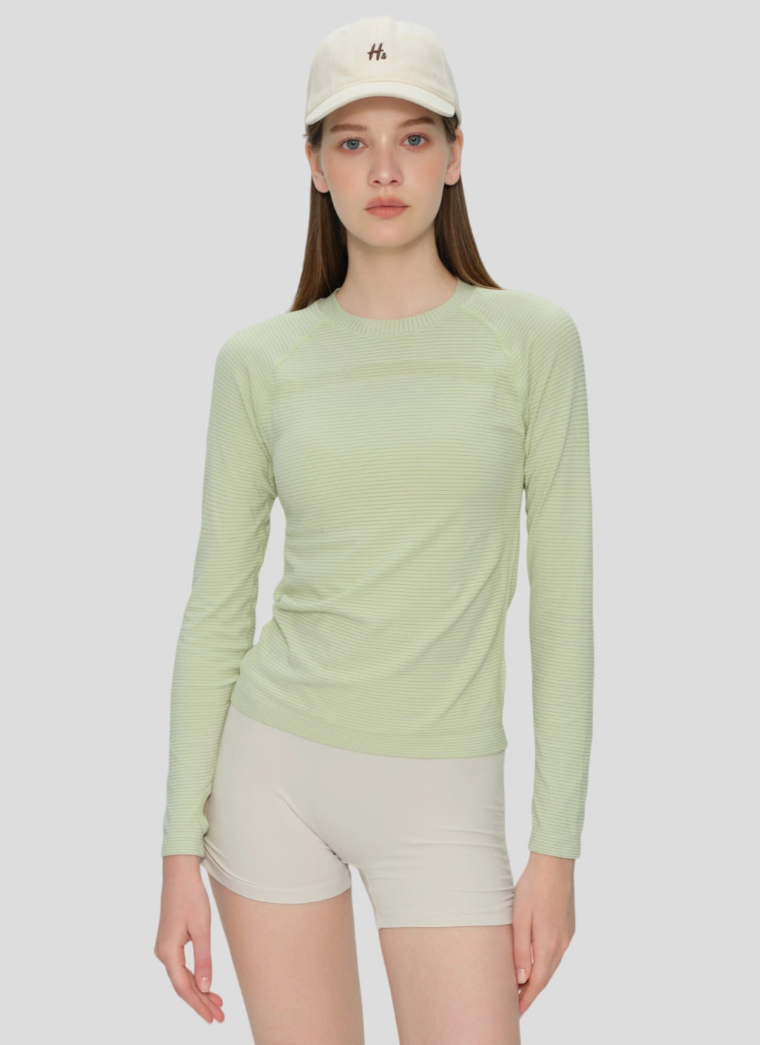 LuneFlow TCX42002 – Hauts de yoga sans couture en gros pour femmes – T-shirts de sport à manches longues respirants effet seconde peau pour le fitness et la course à pied