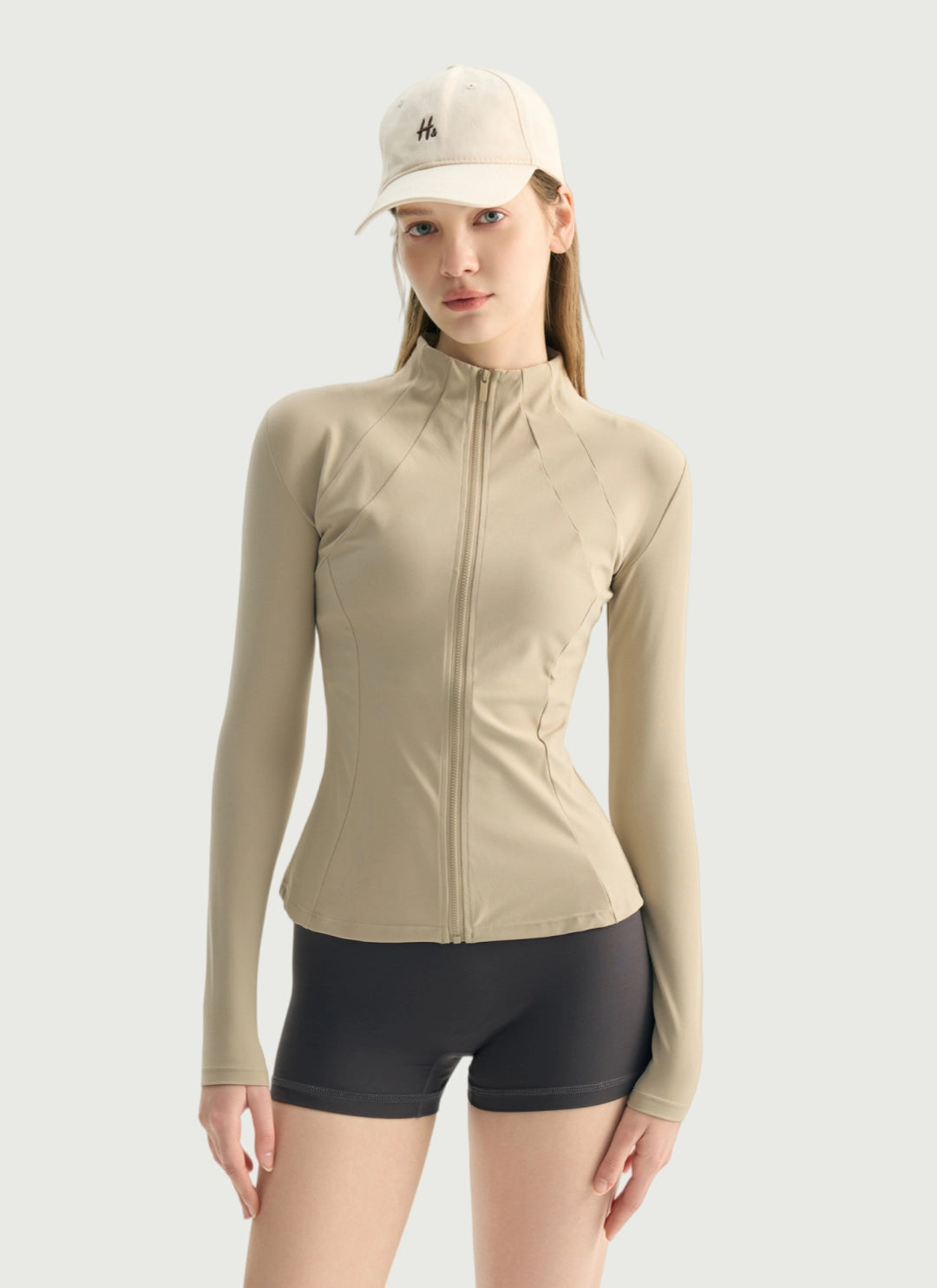 LuneFlow TCX42002 – Hauts de yoga sans couture en gros pour femmes – T-shirts de sport à manches longues respirants effet seconde peau pour le fitness et la course à pied