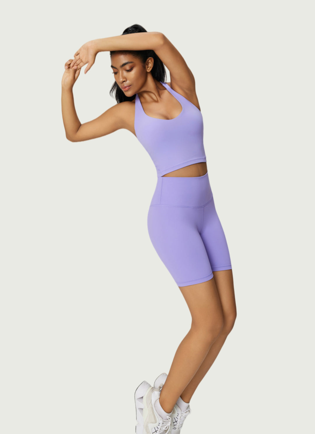 LuneFlow TCX42002 – Hauts de yoga sans couture en gros pour femmes – T-shirts de sport à manches longues respirants effet seconde peau pour le fitness et la course à pied