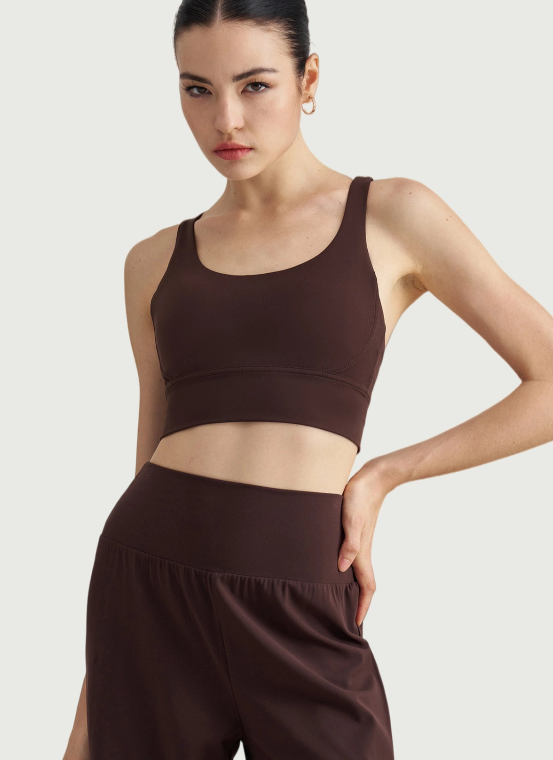 LuneFlow TCX42002 – Hauts de yoga sans couture en gros pour femmes – T-shirts de sport à manches longues respirants effet seconde peau pour le fitness et la course à pied