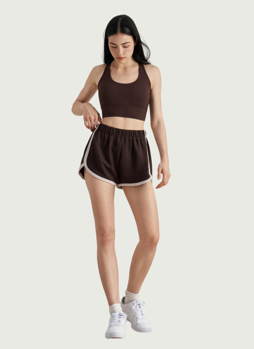 LuneFlow TCX42002 – Hauts de yoga sans couture en gros pour femmes – T-shirts de sport à manches longues respirants effet seconde peau pour le fitness et la course à pied