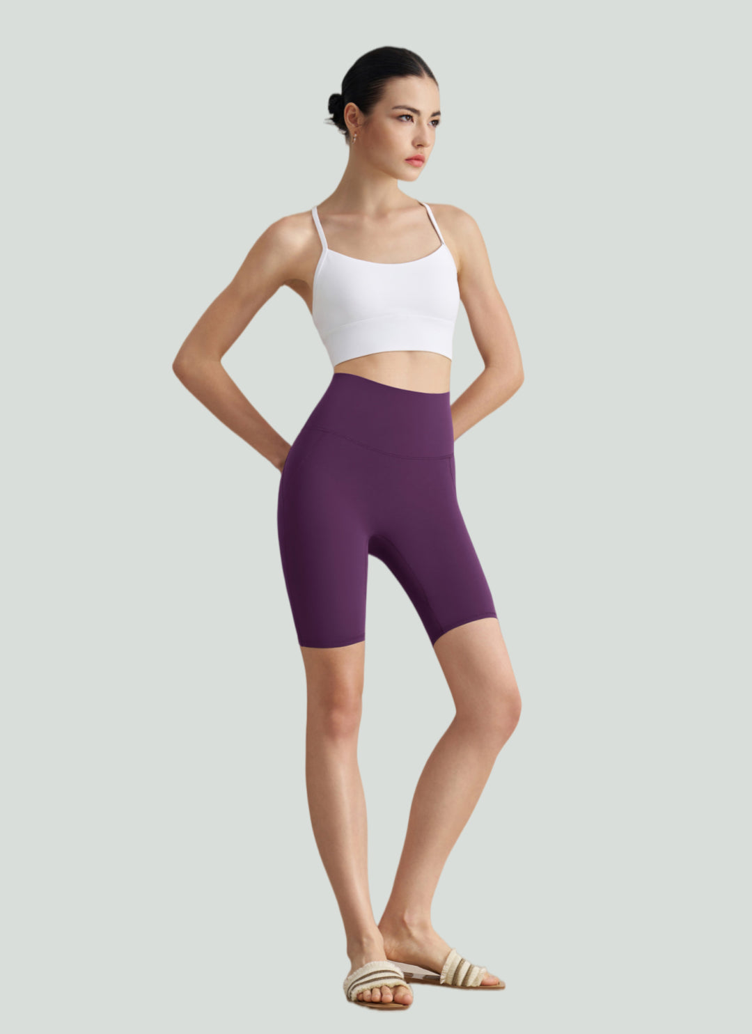 LuneFlow TCX42002 – Hauts de yoga sans couture en gros pour femmes – T-shirts de sport à manches longues respirants effet seconde peau pour le fitness et la course à pied