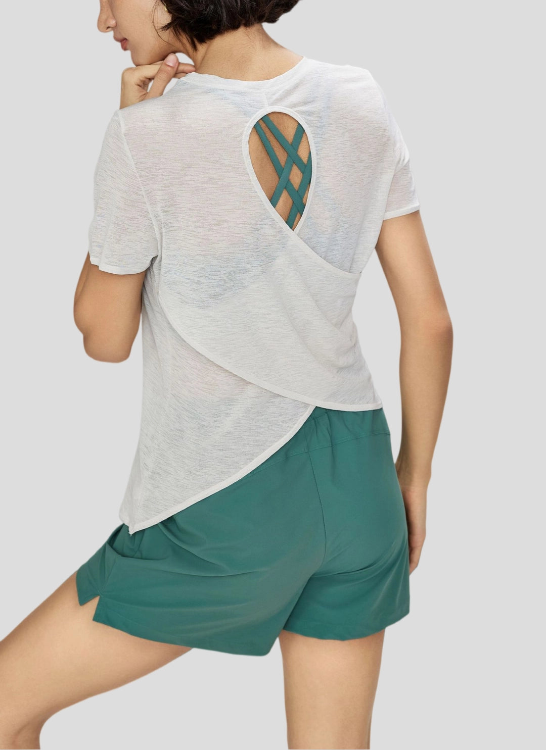 LuneFlow TCX42002 – Hauts de yoga sans couture en gros pour femmes – T-shirts de sport à manches longues respirants effet seconde peau pour le fitness et la course à pied