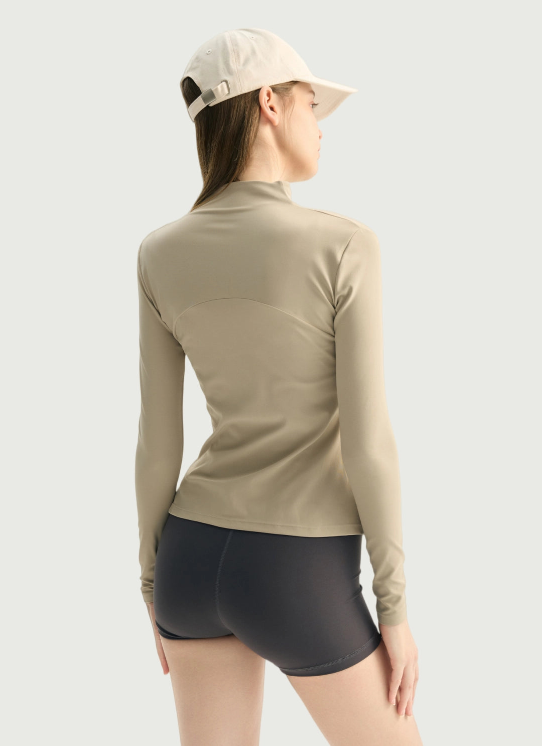 LuneFlow TCX42002 – Hauts de yoga sans couture en gros pour femmes – T-shirts de sport à manches longues respirants effet seconde peau pour le fitness et la course à pied