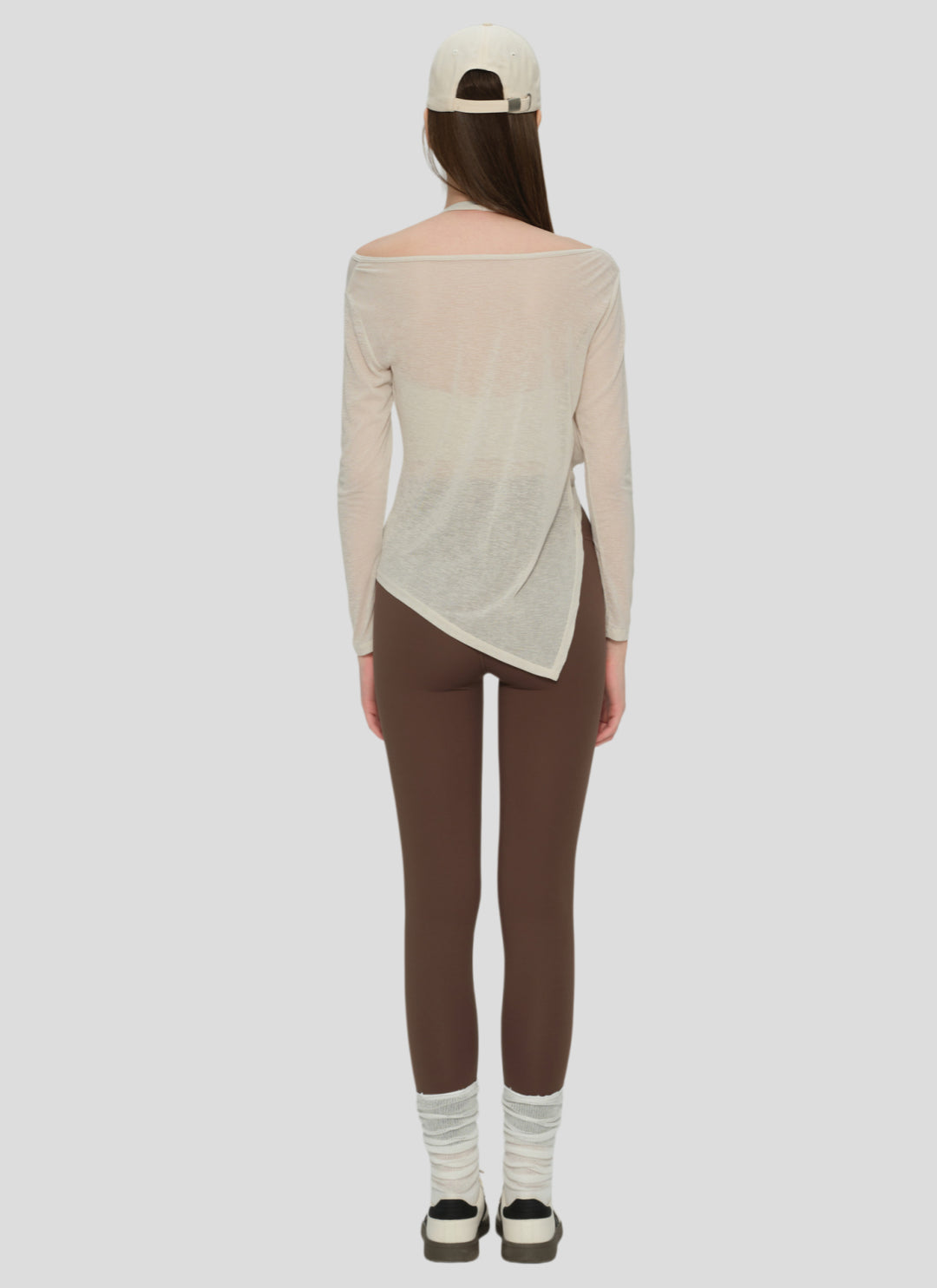 LuneFlow TCX42002 – Hauts de yoga sans couture en gros pour femmes – T-shirts de sport à manches longues respirants effet seconde peau pour le fitness et la course à pied