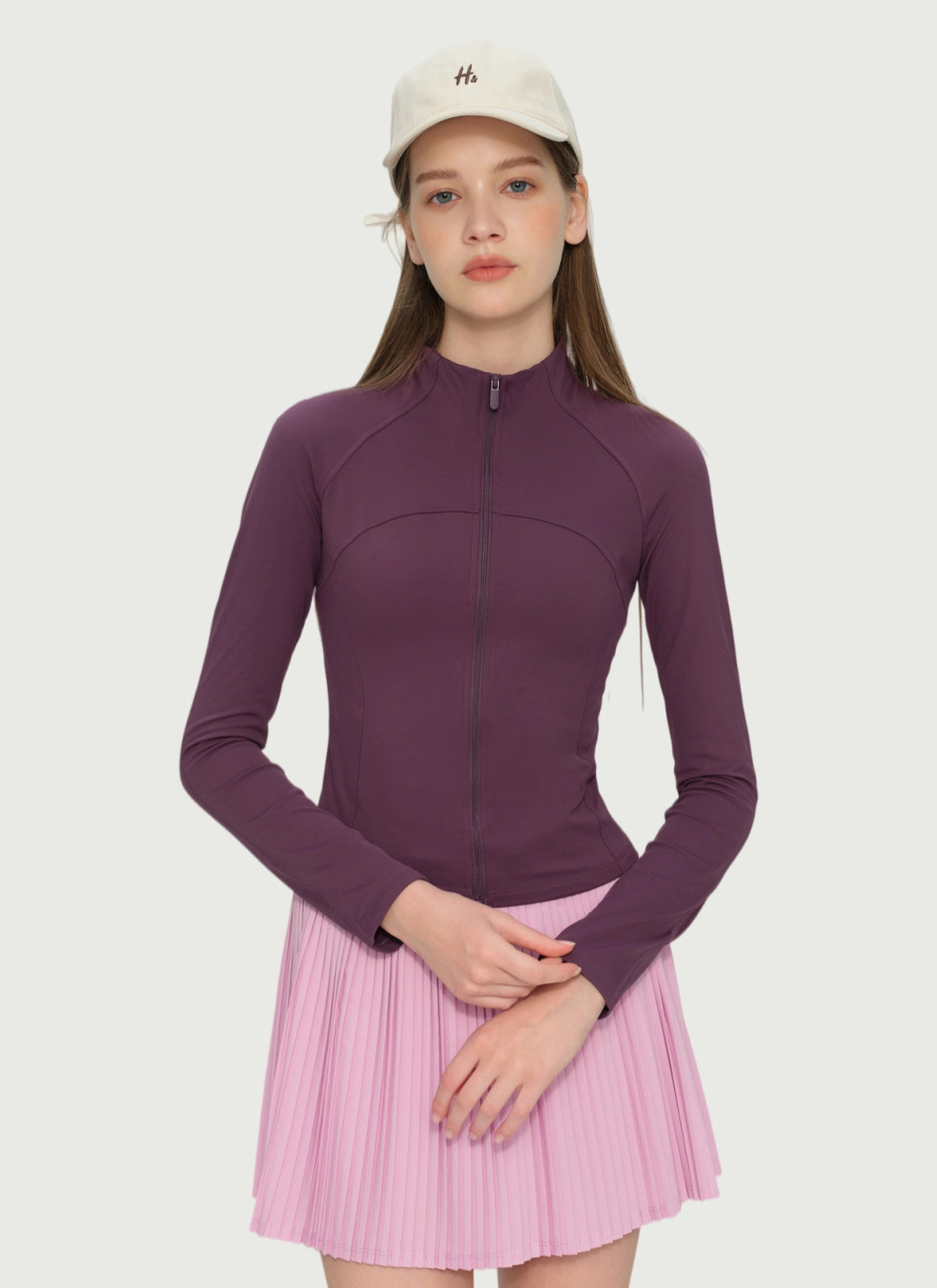 LuneFlow TCX42002 – Hauts de yoga sans couture en gros pour femmes – T-shirts de sport à manches longues respirants effet seconde peau pour le fitness et la course à pied