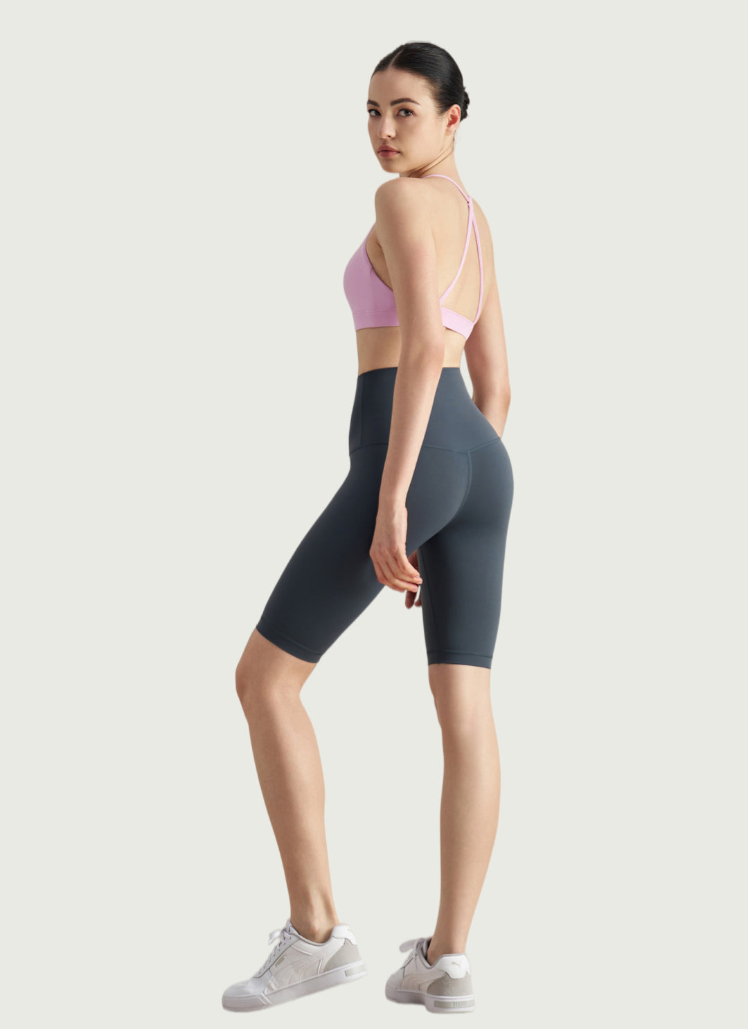 LuneFlow TCX42002 – Hauts de yoga sans couture en gros pour femmes – T-shirts de sport à manches longues respirants effet seconde peau pour le fitness et la course à pied