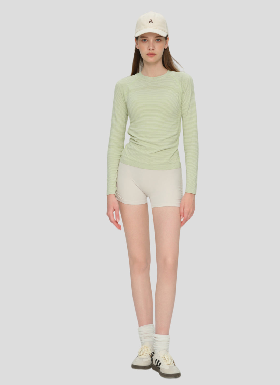 LuneFlow TCX42002 – Hauts de yoga sans couture en gros pour femmes – T-shirts de sport à manches longues respirants effet seconde peau pour le fitness et la course à pied