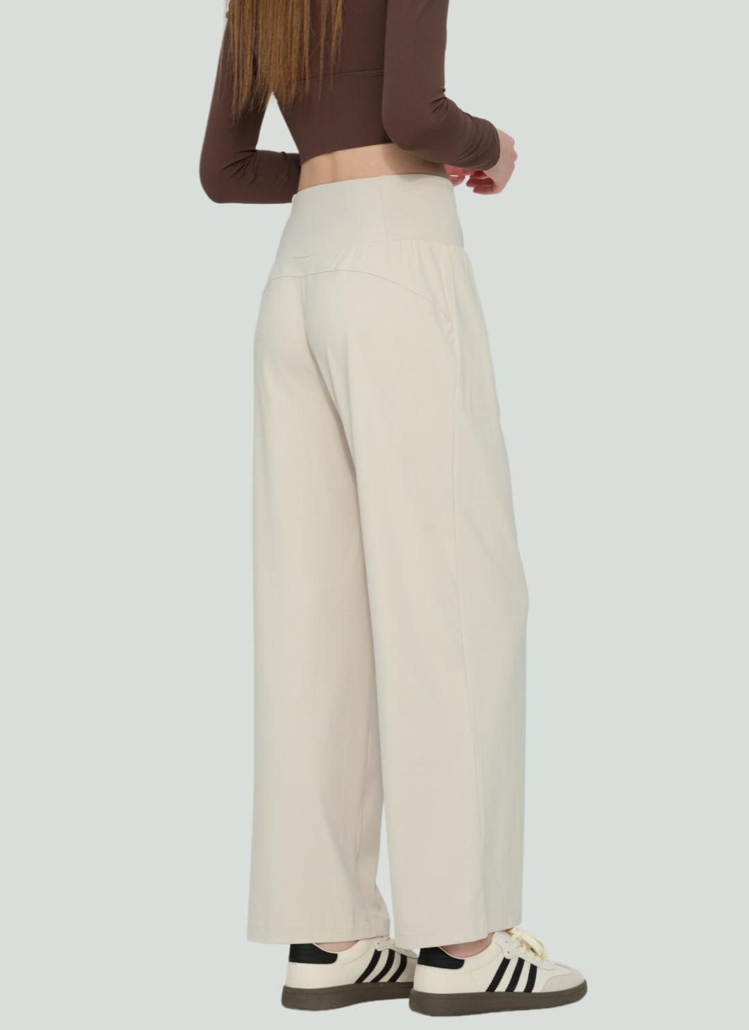 LuneFlow TCX42002 – Hauts de yoga sans couture en gros pour femmes – T-shirts de sport à manches longues respirants effet seconde peau pour le fitness et la course à pied