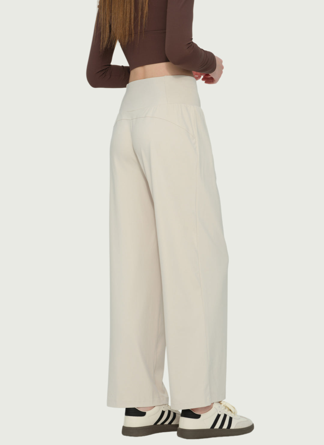 LuneFlow TCX42002 – Hauts de yoga sans couture en gros pour femmes – T-shirts de sport à manches longues respirants effet seconde peau pour le fitness et la course à pied