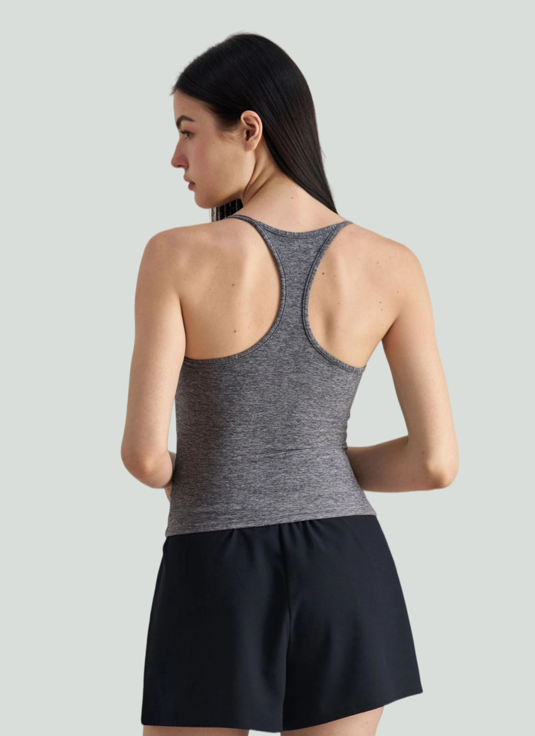 LuneFlow TCX42002 – Hauts de yoga sans couture en gros pour femmes – T-shirts de sport à manches longues respirants effet seconde peau pour le fitness et la course à pied