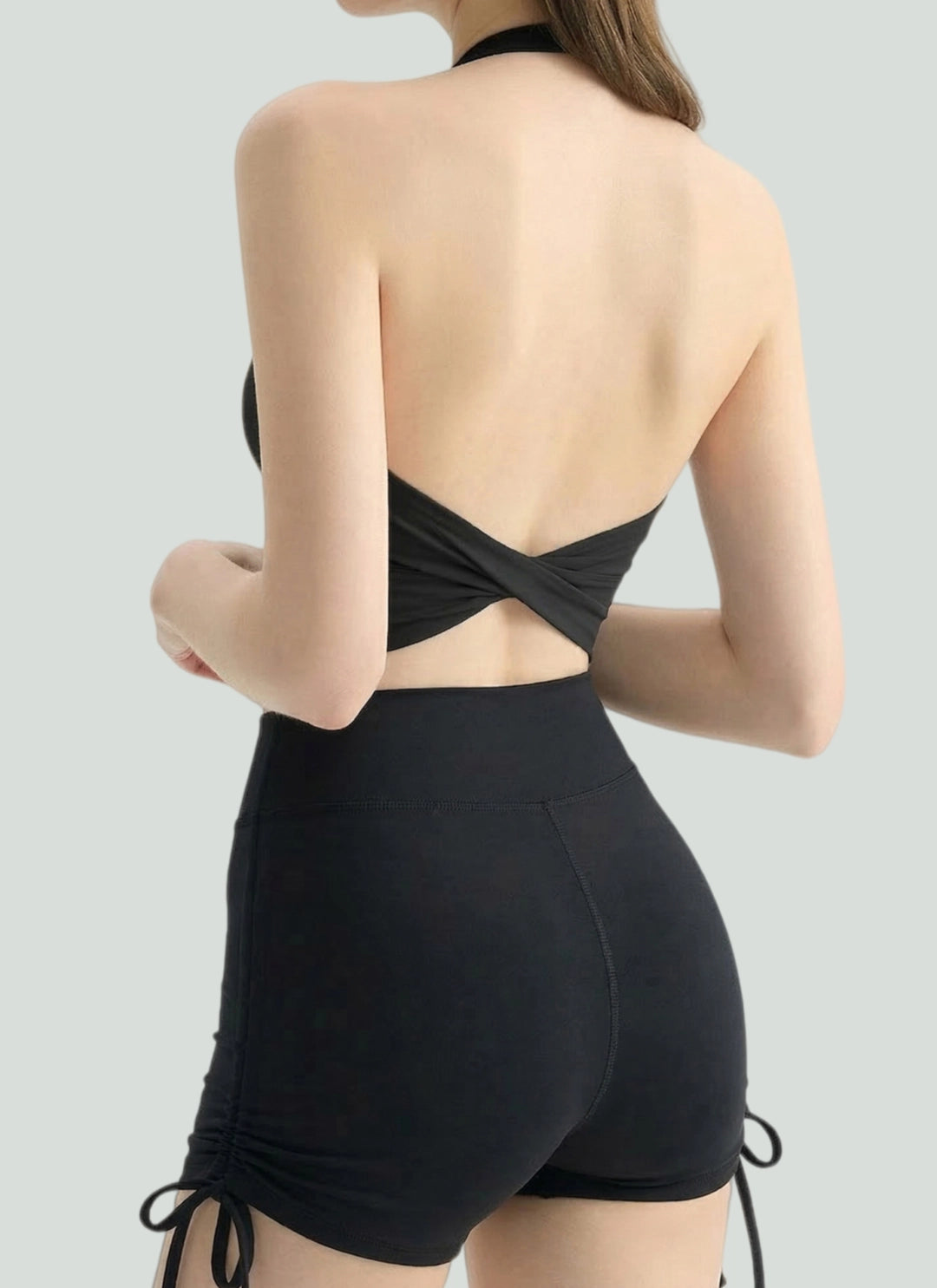 LuneFlow TCX42002 – Hauts de yoga sans couture en gros pour femmes – T-shirts de sport à manches longues respirants effet seconde peau pour le fitness et la course à pied