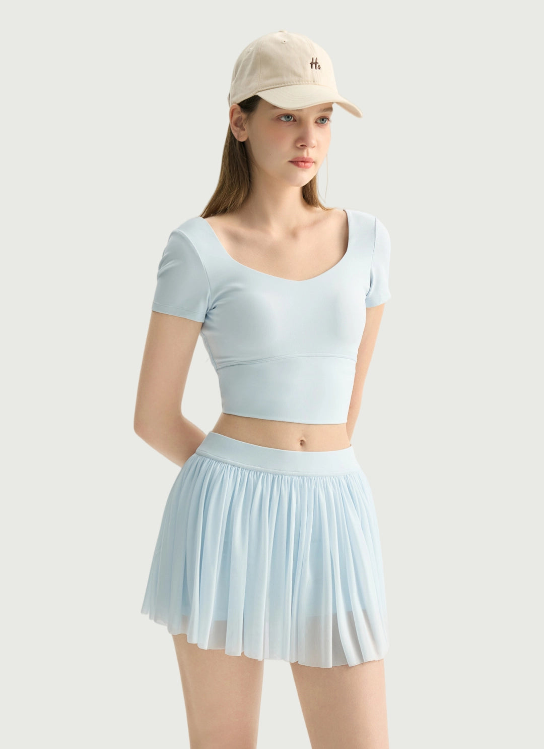 LuneFlow TCX42002 – Hauts de yoga sans couture en gros pour femmes – T-shirts de sport à manches longues respirants effet seconde peau pour le fitness et la course à pied