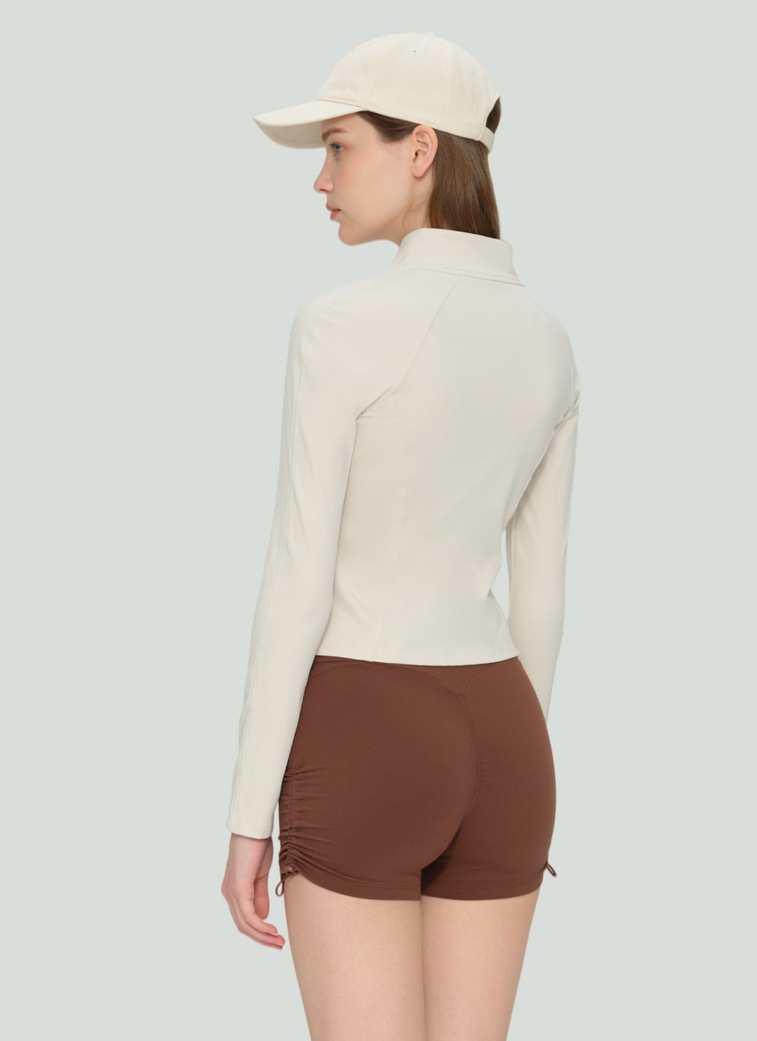 LuneFlow TCX42002 – Hauts de yoga sans couture en gros pour femmes – T-shirts de sport à manches longues respirants effet seconde peau pour le fitness et la course à pied