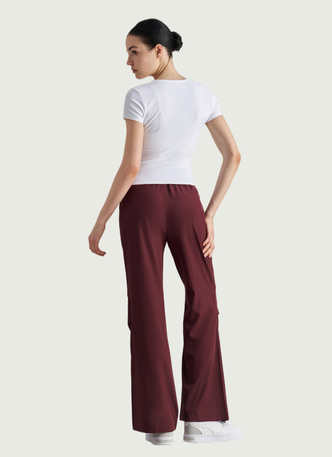LuneFlow TCX42002 – Hauts de yoga sans couture en gros pour femmes – T-shirts de sport à manches longues respirants effet seconde peau pour le fitness et la course à pied