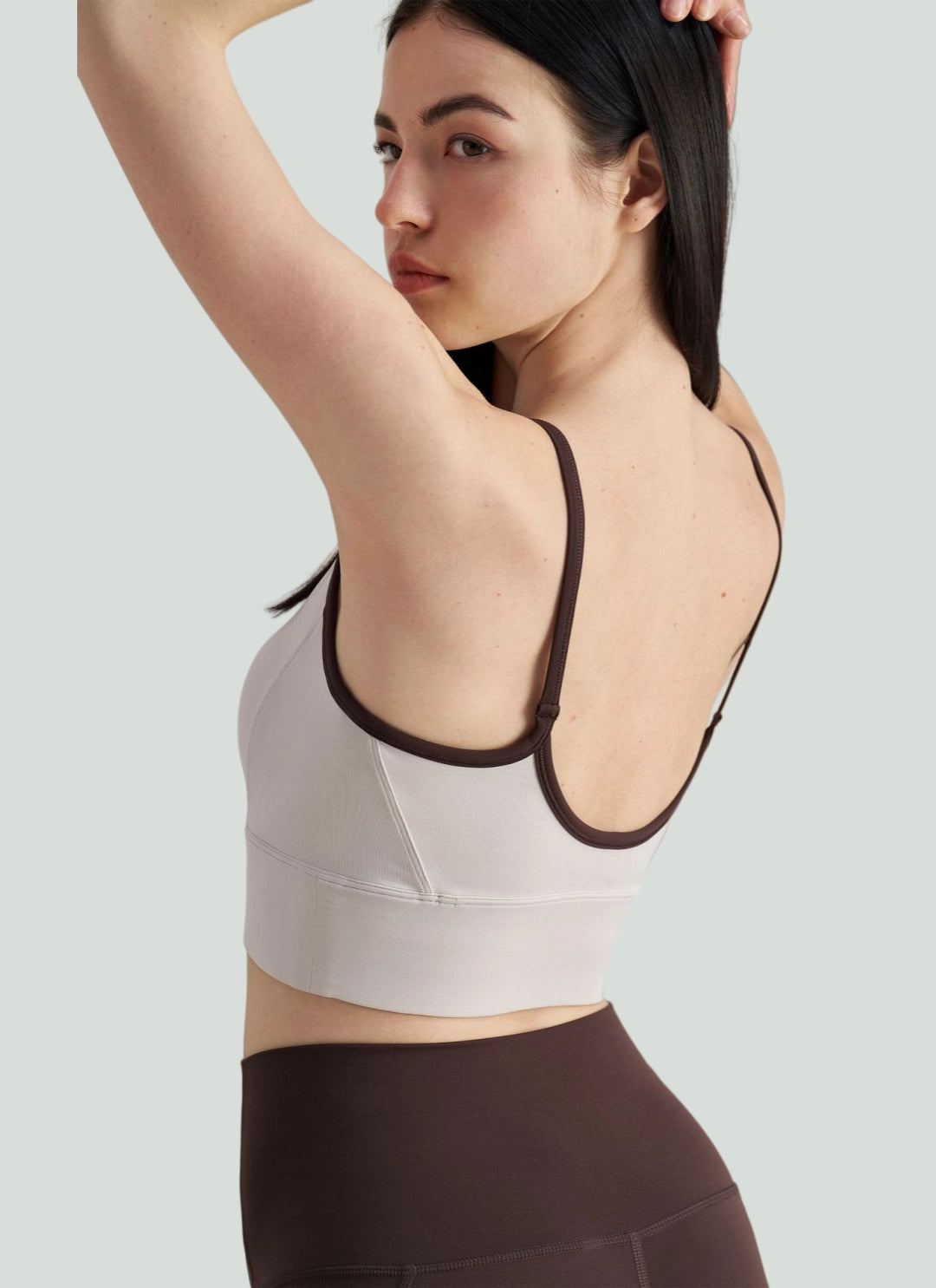 LuneFlow TCX42002 – Hauts de yoga sans couture en gros pour femmes – T-shirts de sport à manches longues respirants effet seconde peau pour le fitness et la course à pied