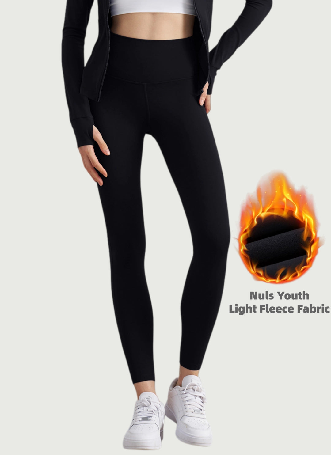 LuneFlow TCX42002 – Hauts de yoga sans couture en gros pour femmes – T-shirts de sport à manches longues respirants effet seconde peau pour le fitness et la course à pied