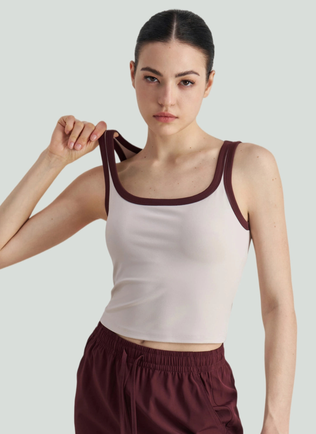 LuneFlow TCX42002 – Hauts de yoga sans couture en gros pour femmes – T-shirts de sport à manches longues respirants effet seconde peau pour le fitness et la course à pied