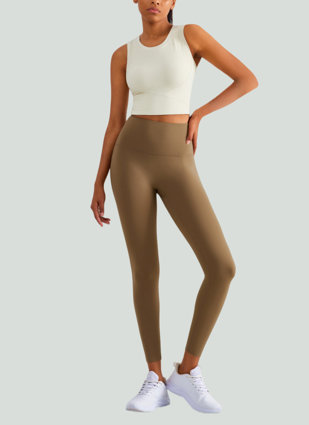 LuneFlow TCX42002 – Hauts de yoga sans couture en gros pour femmes – T-shirts de sport à manches longues respirants effet seconde peau pour le fitness et la course à pied