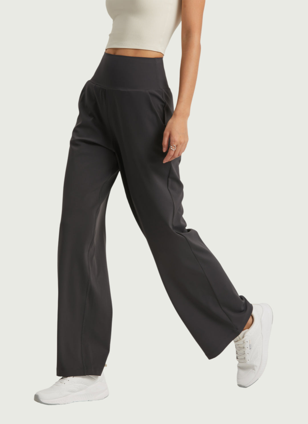 LuneFlow TCX42002 – Hauts de yoga sans couture en gros pour femmes – T-shirts de sport à manches longues respirants effet seconde peau pour le fitness et la course à pied