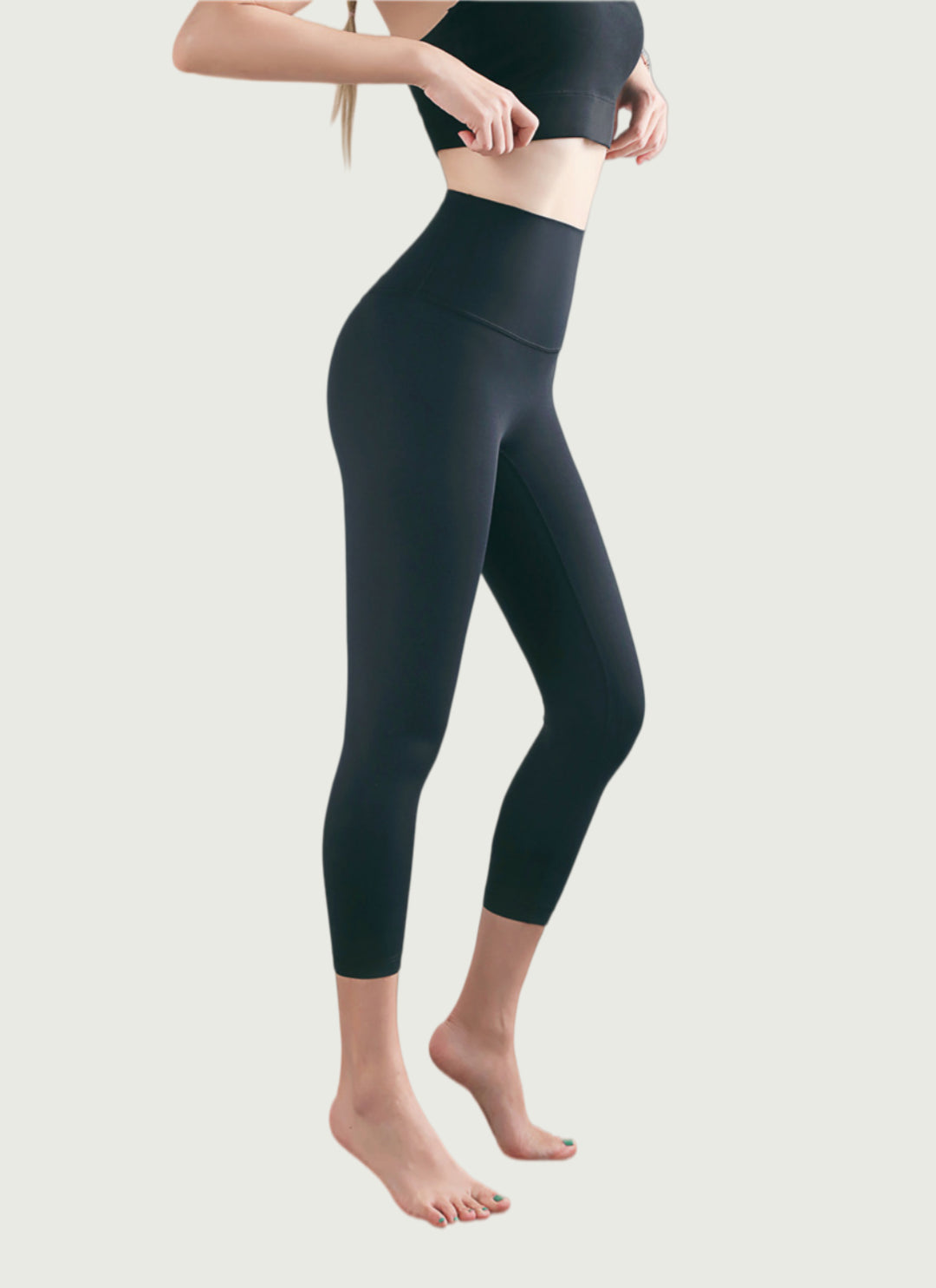 LuneFlow TCX42002 – Hauts de yoga sans couture en gros pour femmes – T-shirts de sport à manches longues respirants effet seconde peau pour le fitness et la course à pied