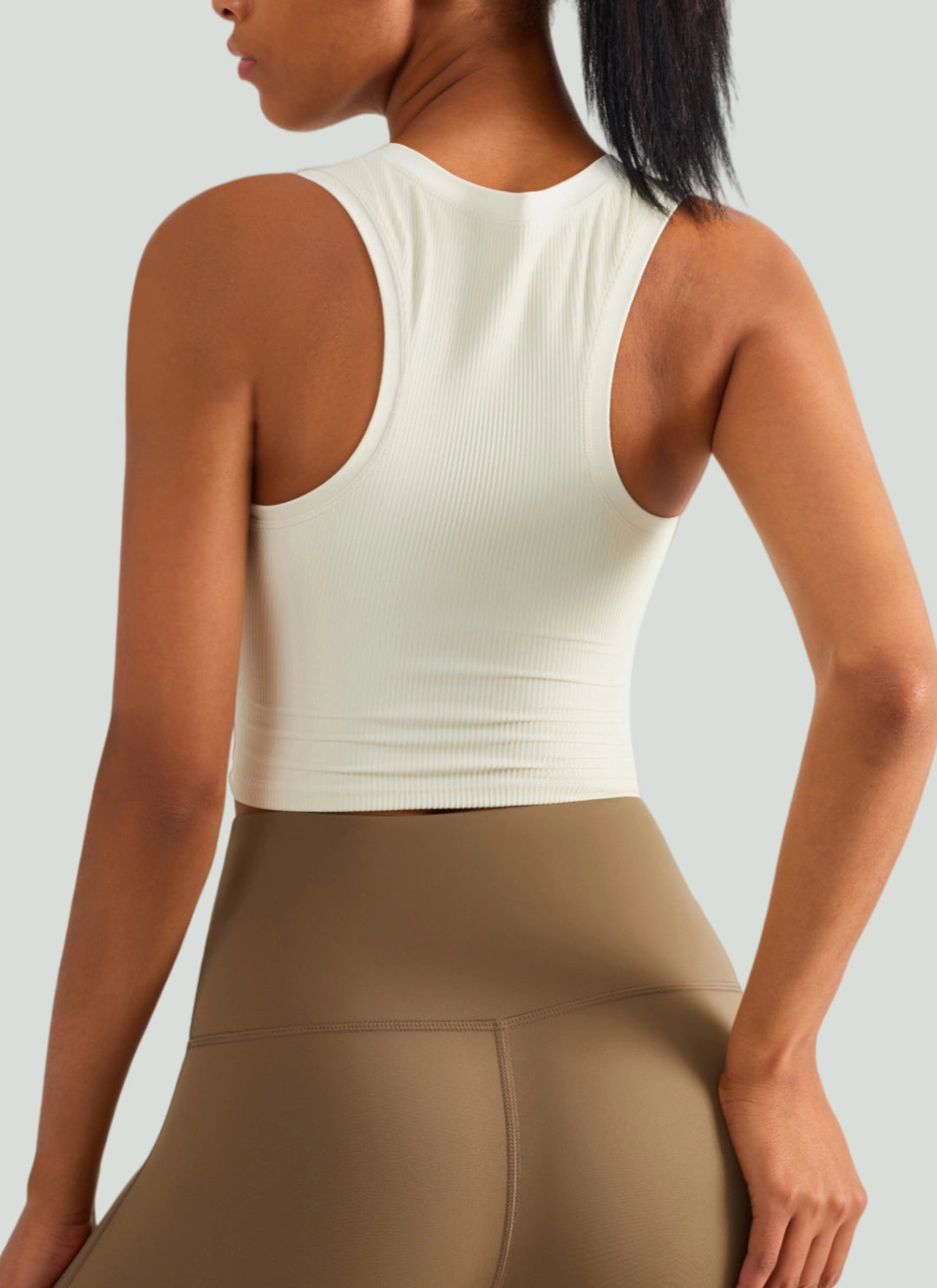 LuneFlow TCX42002 – Hauts de yoga sans couture en gros pour femmes – T-shirts de sport à manches longues respirants effet seconde peau pour le fitness et la course à pied