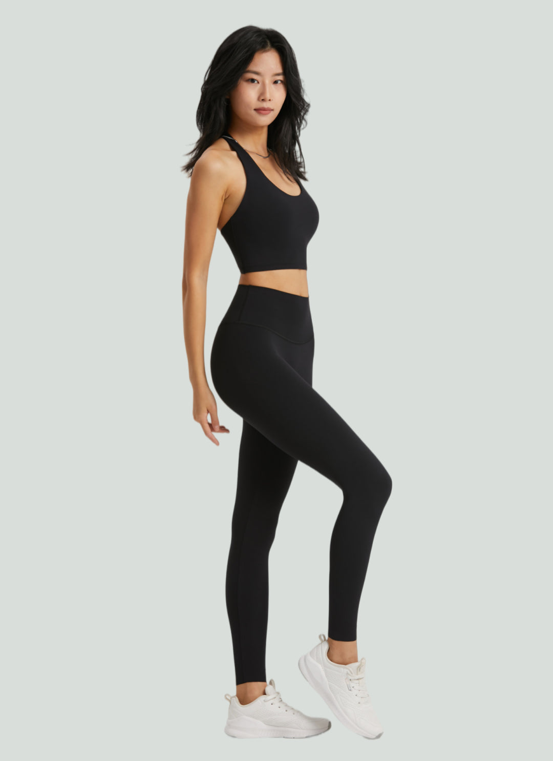 LuneFlow TCX42002 – Hauts de yoga sans couture en gros pour femmes – T-shirts de sport à manches longues respirants effet seconde peau pour le fitness et la course à pied
