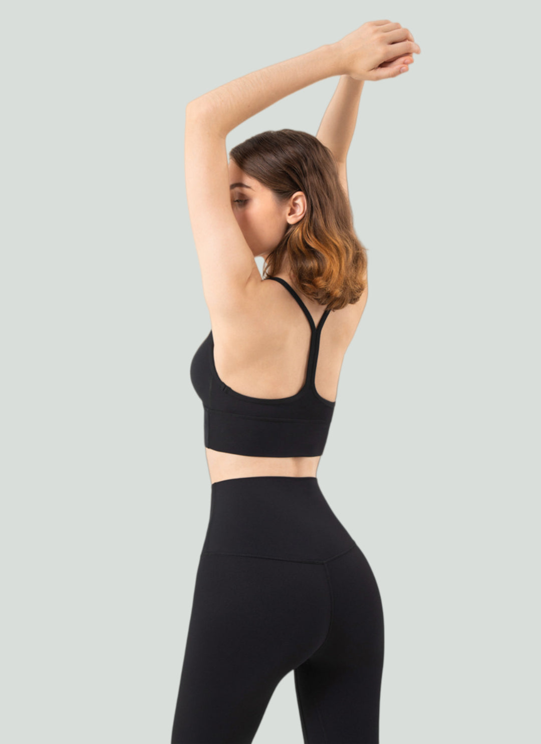 LuneFlow TCX42002 – Hauts de yoga sans couture en gros pour femmes – T-shirts de sport à manches longues respirants effet seconde peau pour le fitness et la course à pied