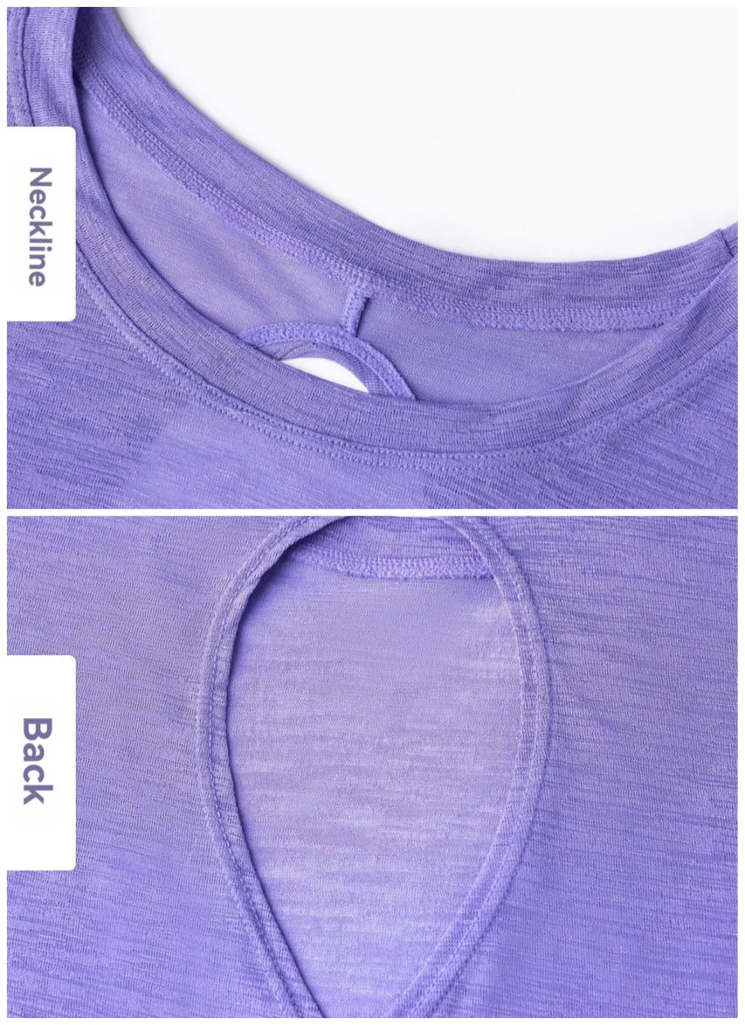 LuneFlow TCX42002 – Hauts de yoga sans couture en gros pour femmes – T-shirts de sport à manches longues respirants effet seconde peau pour le fitness et la course à pied