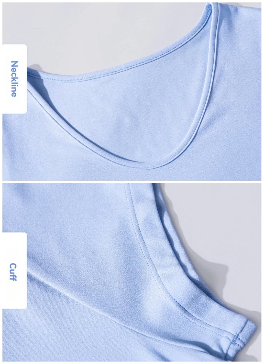 LuneFlow TCX42002 – Hauts de yoga sans couture en gros pour femmes – T-shirts de sport à manches longues respirants effet seconde peau pour le fitness et la course à pied