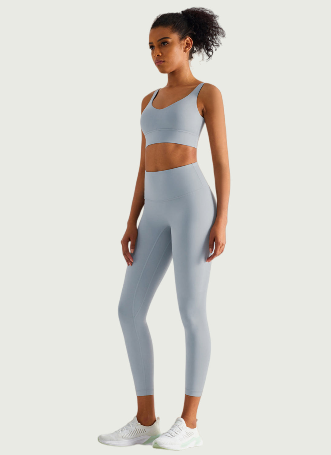 LuneFlow TCX42002 – Hauts de yoga sans couture en gros pour femmes – T-shirts de sport à manches longues respirants effet seconde peau pour le fitness et la course à pied