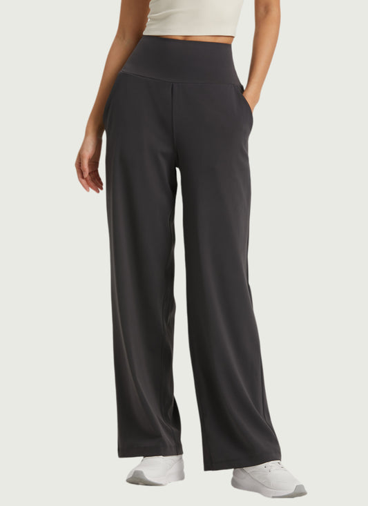 NULS High-Waist Wide Leg Pants with Pockets TCK1527