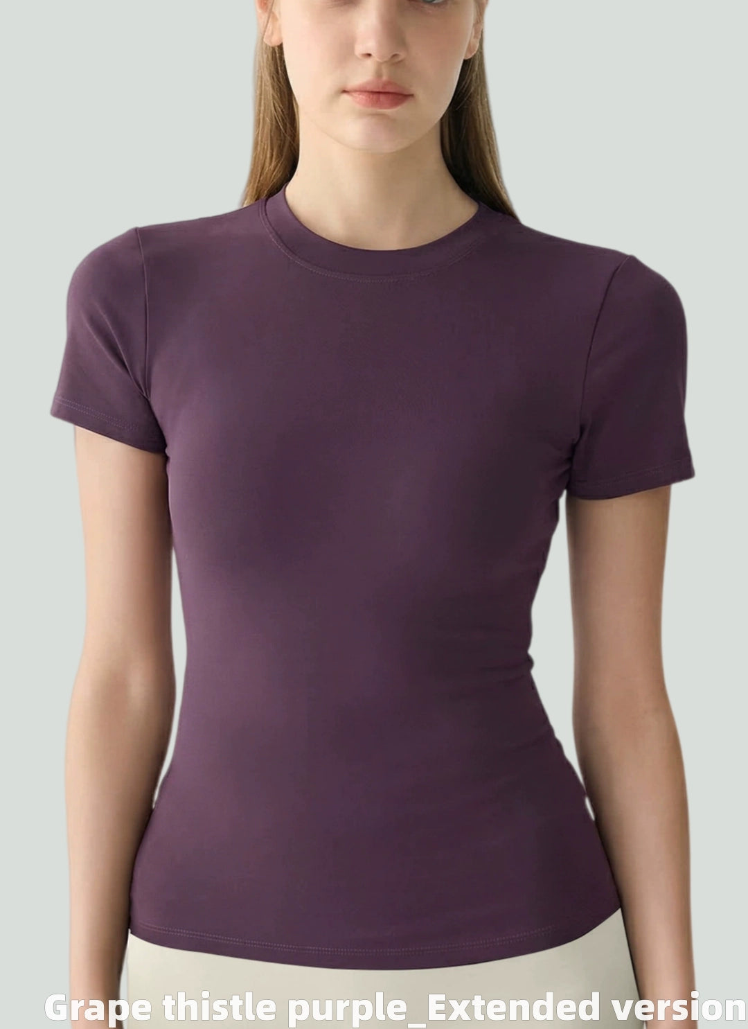 LuneFlow TCX42002 – Hauts de yoga sans couture en gros pour femmes – T-shirts de sport à manches longues respirants effet seconde peau pour le fitness et la course à pied