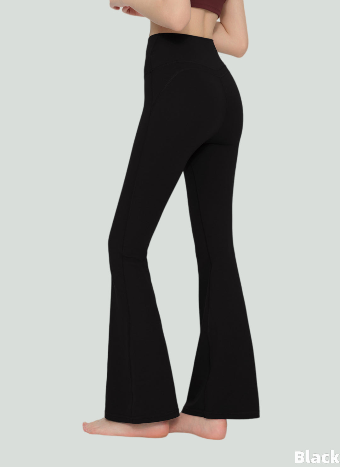 LuneFlow TCX42002 – Hauts de yoga sans couture en gros pour femmes – T-shirts de sport à manches longues respirants effet seconde peau pour le fitness et la course à pied