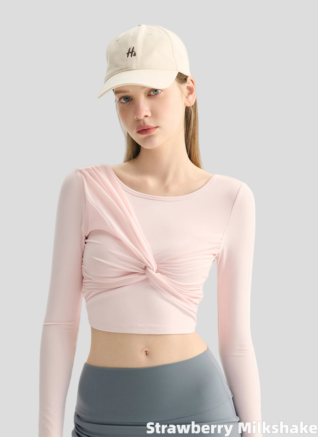 LuneFlow TCX42002 – Hauts de yoga sans couture en gros pour femmes – T-shirts de sport à manches longues respirants effet seconde peau pour le fitness et la course à pied
