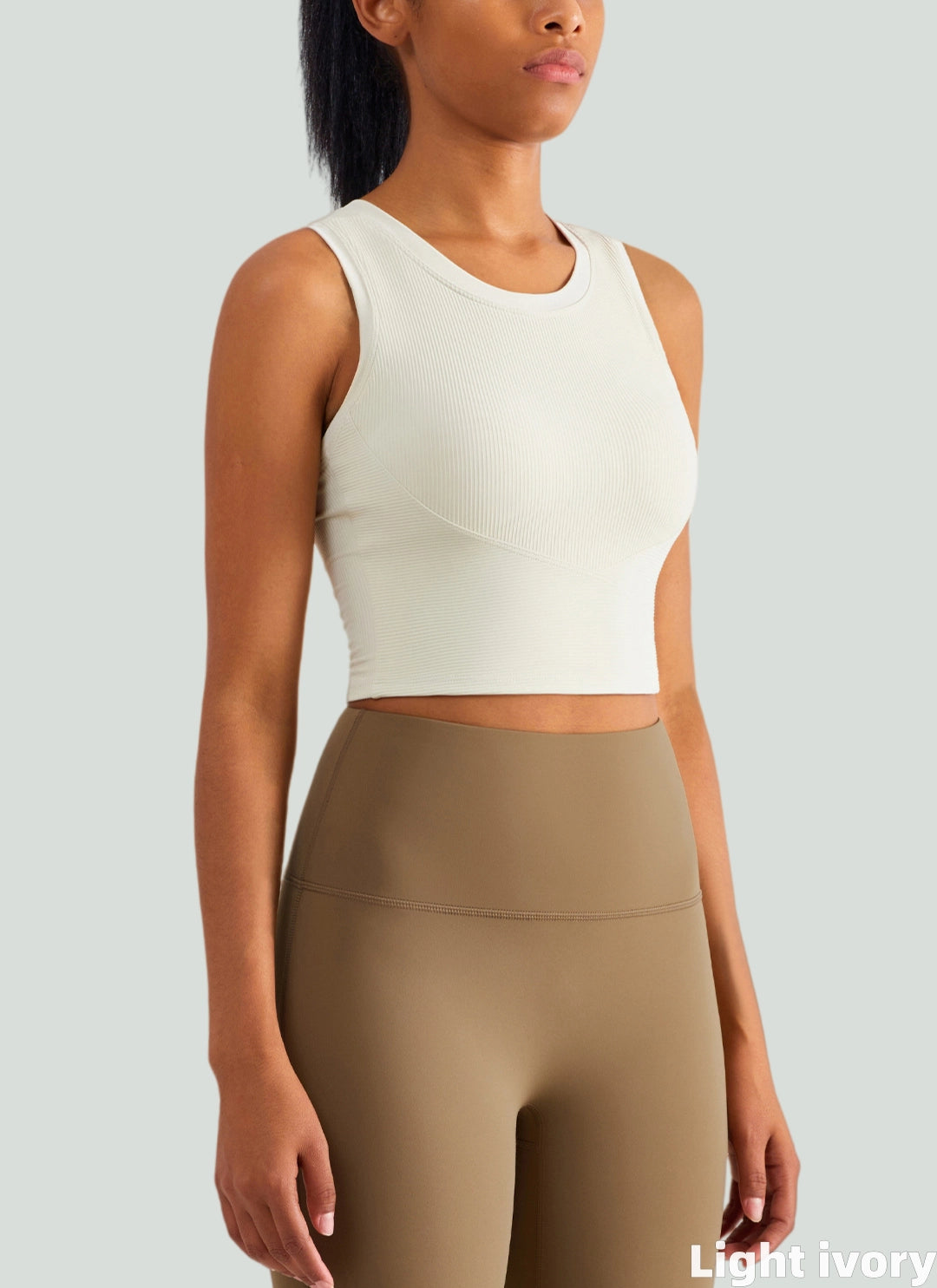 LuneFlow TCX42002 – Hauts de yoga sans couture en gros pour femmes – T-shirts de sport à manches longues respirants effet seconde peau pour le fitness et la course à pied