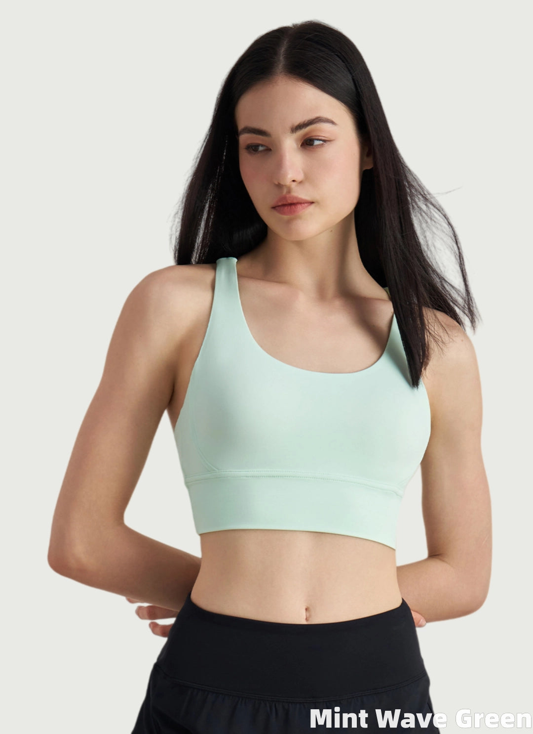 LuneFlow TCX42002 – Hauts de yoga sans couture en gros pour femmes – T-shirts de sport à manches longues respirants effet seconde peau pour le fitness et la course à pied