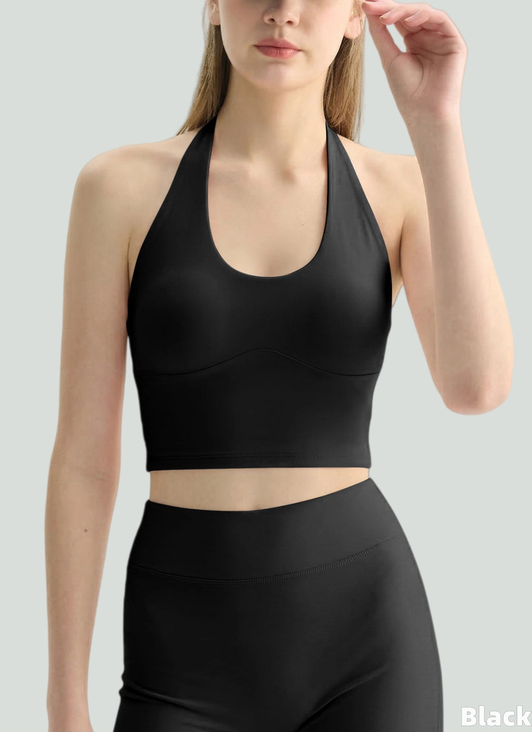 LuneFlow TCX42002 – Hauts de yoga sans couture en gros pour femmes – T-shirts de sport à manches longues respirants effet seconde peau pour le fitness et la course à pied