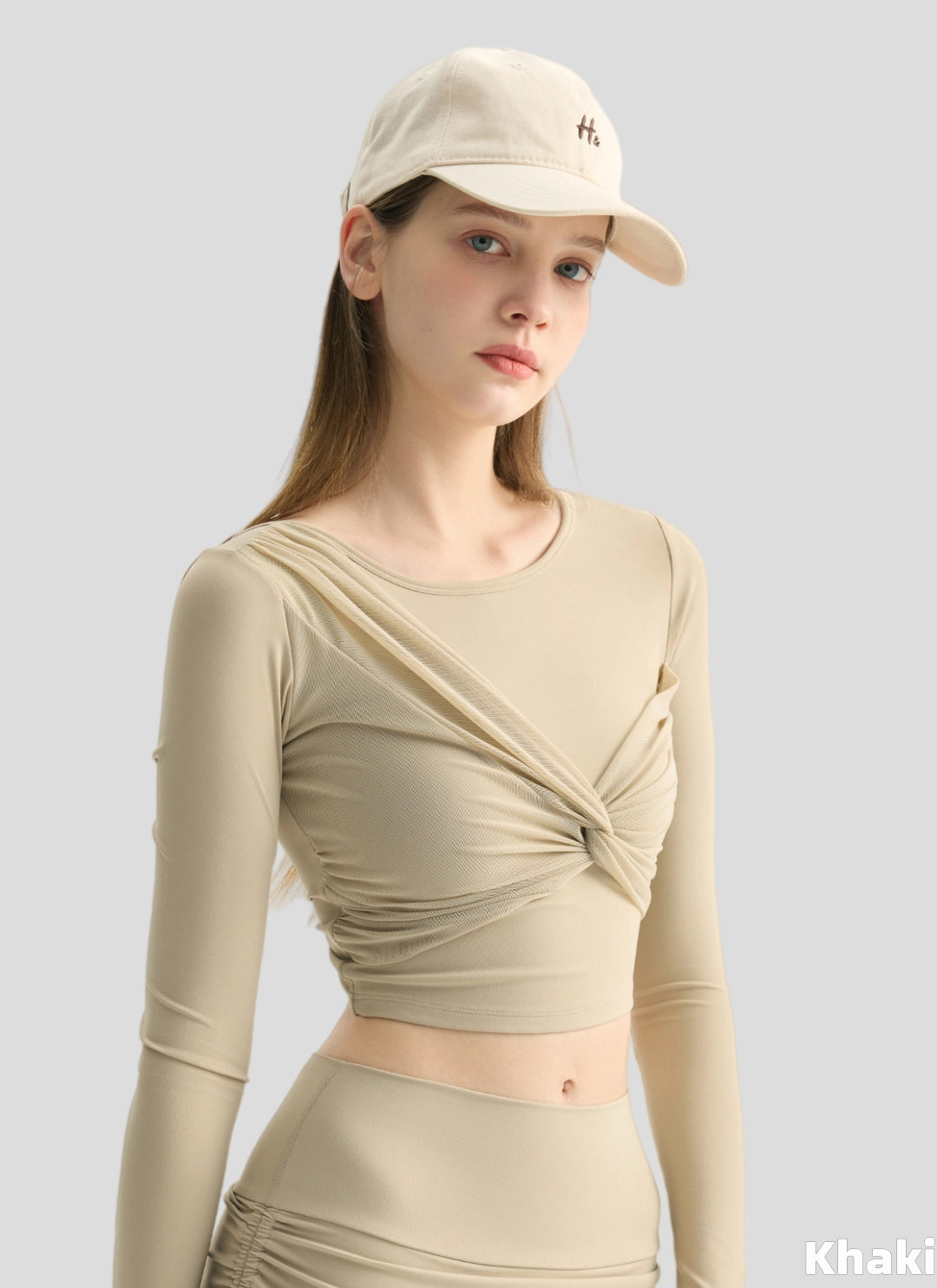 LuneFlow TCX42002 – Hauts de yoga sans couture en gros pour femmes – T-shirts de sport à manches longues respirants effet seconde peau pour le fitness et la course à pied