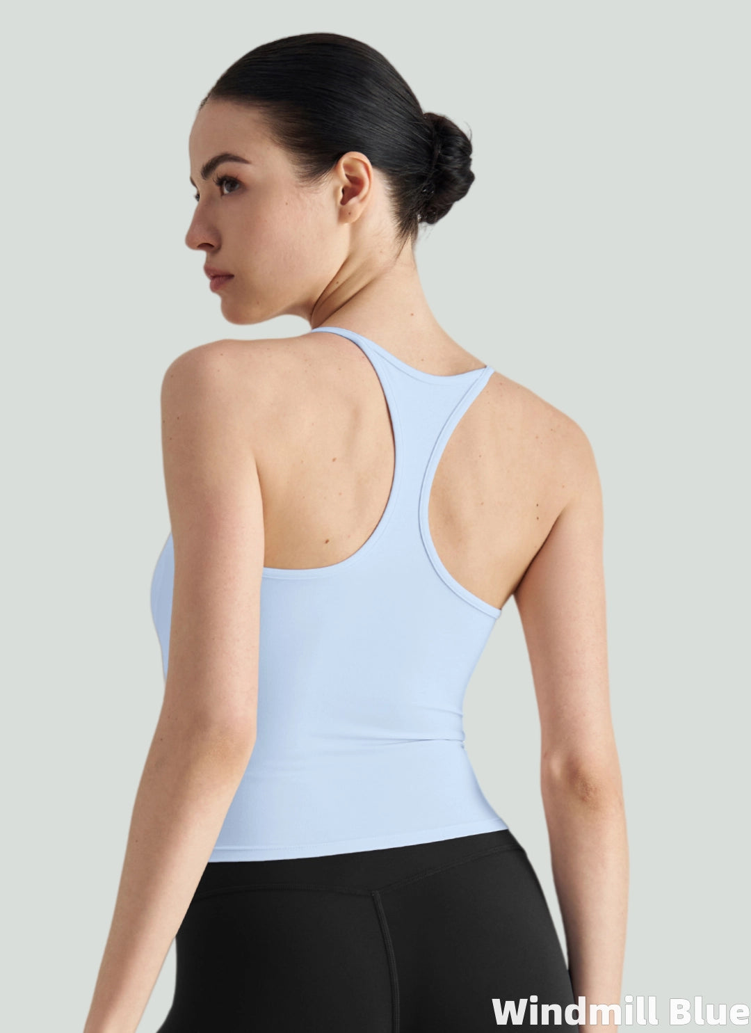 LuneFlow TCX42002 – Hauts de yoga sans couture en gros pour femmes – T-shirts de sport à manches longues respirants effet seconde peau pour le fitness et la course à pied