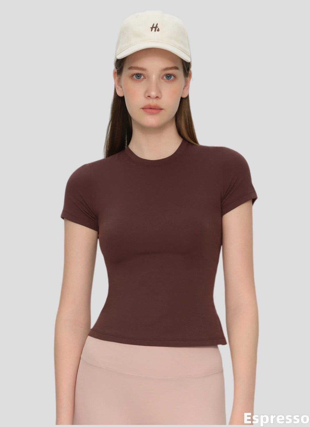 LuneFlow TCX42002 – Hauts de yoga sans couture en gros pour femmes – T-shirts de sport à manches longues respirants effet seconde peau pour le fitness et la course à pied