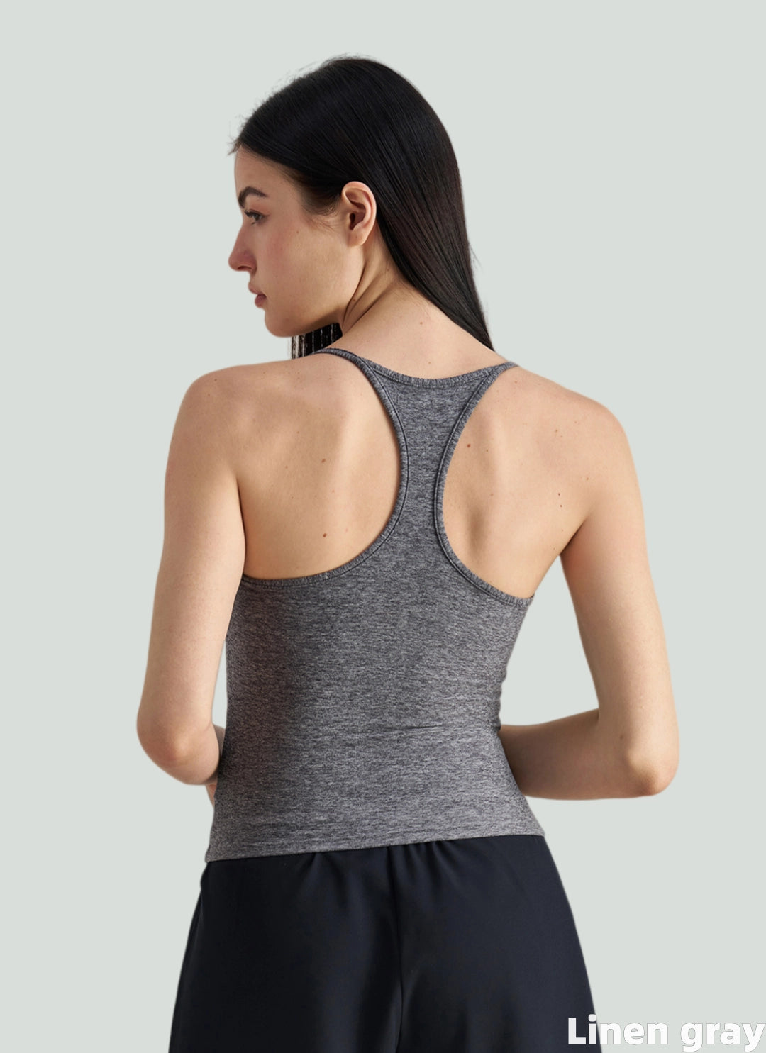 LuneFlow TCX42002 – Hauts de yoga sans couture en gros pour femmes – T-shirts de sport à manches longues respirants effet seconde peau pour le fitness et la course à pied