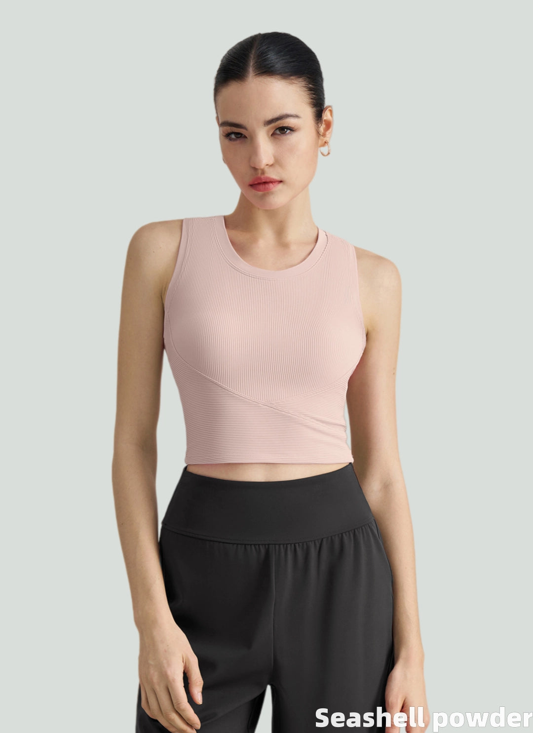 LuneFlow TCX42002 – Hauts de yoga sans couture en gros pour femmes – T-shirts de sport à manches longues respirants effet seconde peau pour le fitness et la course à pied