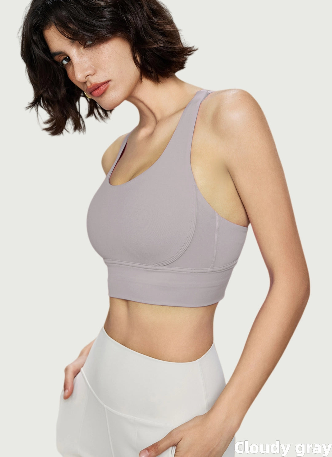 LuneFlow TCX42002 – Hauts de yoga sans couture en gros pour femmes – T-shirts de sport à manches longues respirants effet seconde peau pour le fitness et la course à pied