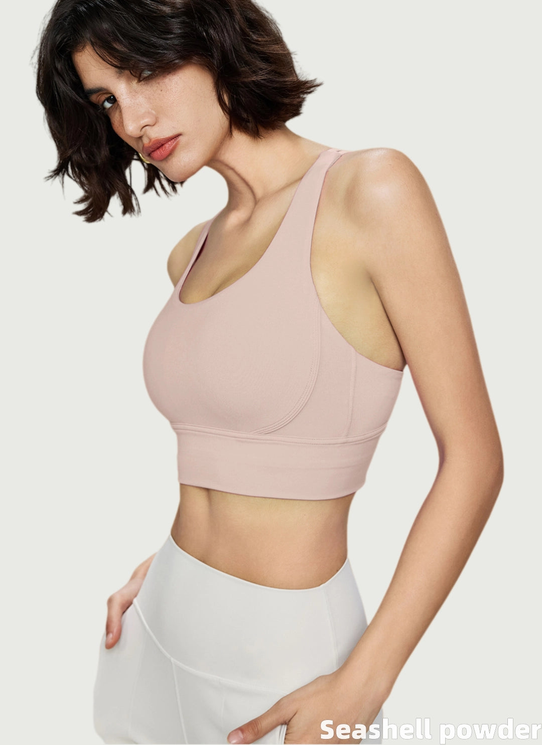 LuneFlow TCX42002 – Hauts de yoga sans couture en gros pour femmes – T-shirts de sport à manches longues respirants effet seconde peau pour le fitness et la course à pied